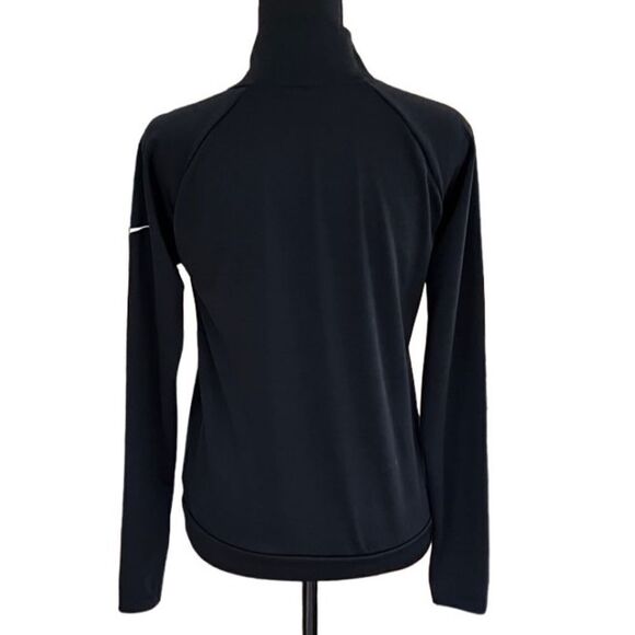Nike DriFit 1/4 zip black jacket, U Albany Great Danes size XS - Picture 2 of 8